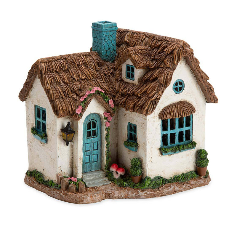 Hand crafted Ceramic shops Fairy Cottage, Primative house Sculpture, Textured Meditation Prayer House, Earth spirit house